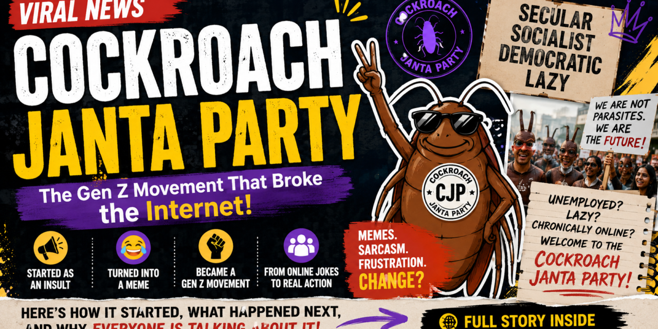 Cockroach Janta Party Viral News: How Gen Z Turned an Insult Into India’s Biggest Internet Movement